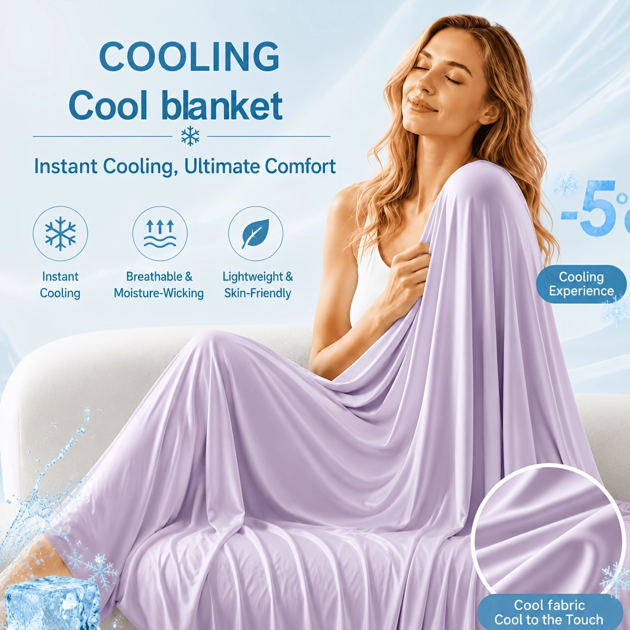 Checkered Cooling Summer Blanket - Image 9