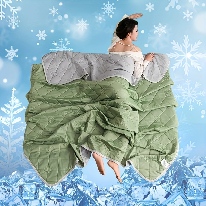 Quilted Cooling Summer Blanket - Image 3