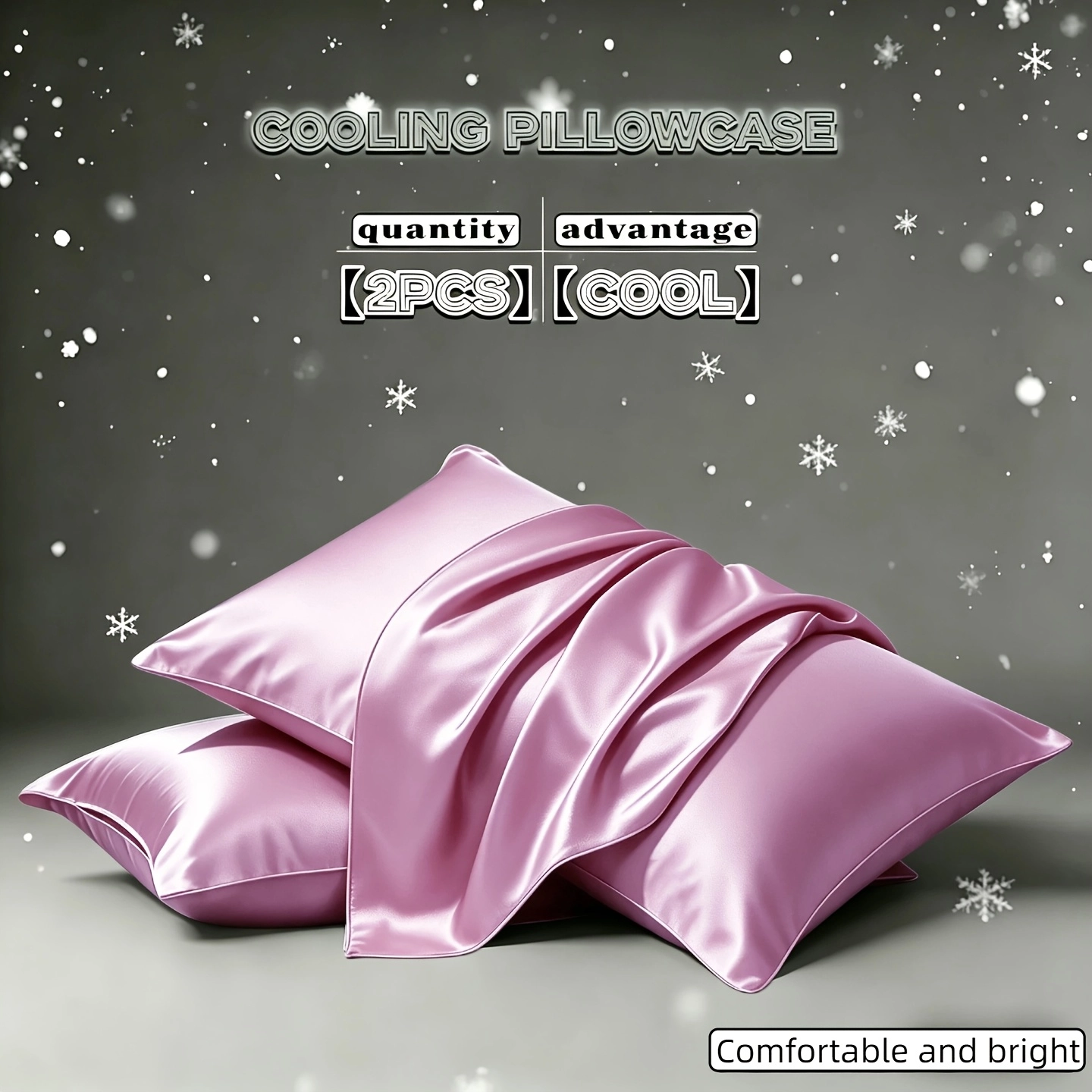 Wine Red Satin Pillowcase Pair - Image 12