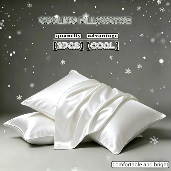 Wine Red Satin Pillowcase Pair