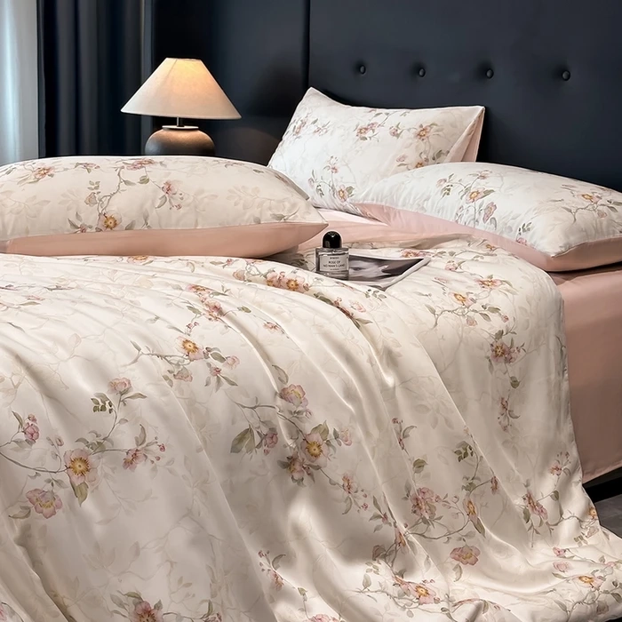 Vintage Bamboo Floral Sheet Set - Image 11