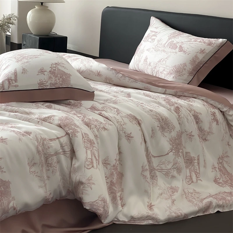 Printed Lyocell Bamboo Sheet Set - Image 4