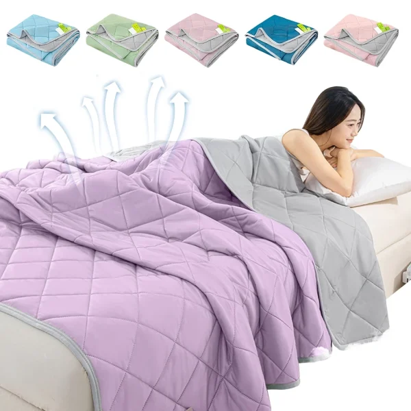 Purple Cool-Touch Summer Quilt