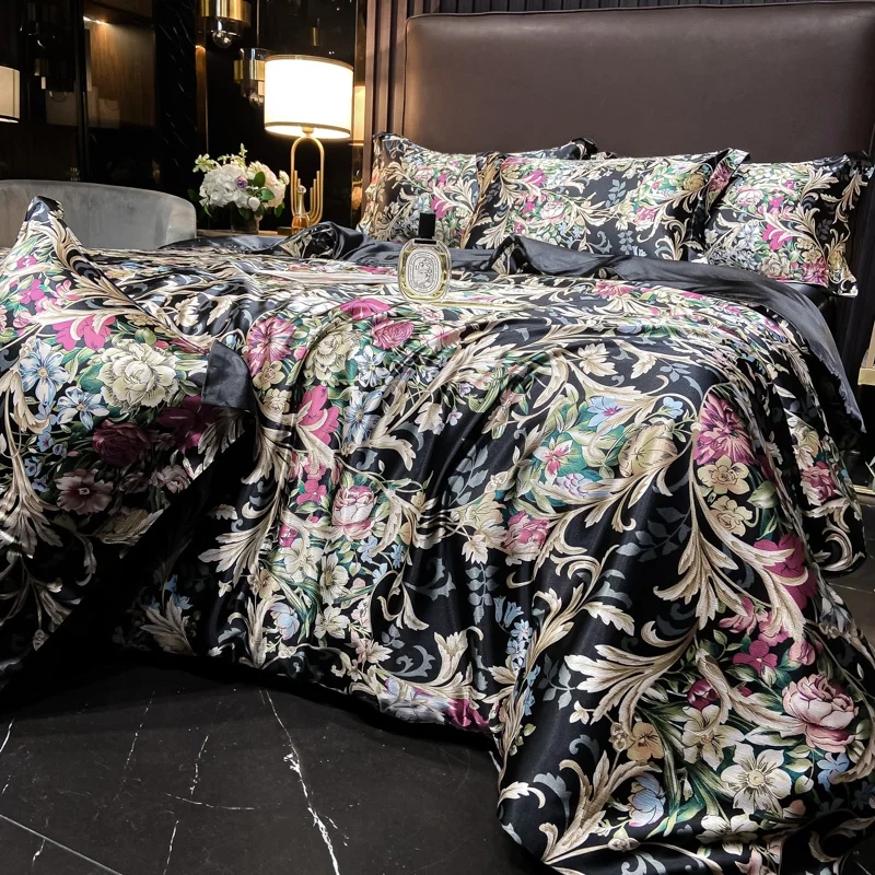 Floral Silk Blend Sheet Set - Image 13