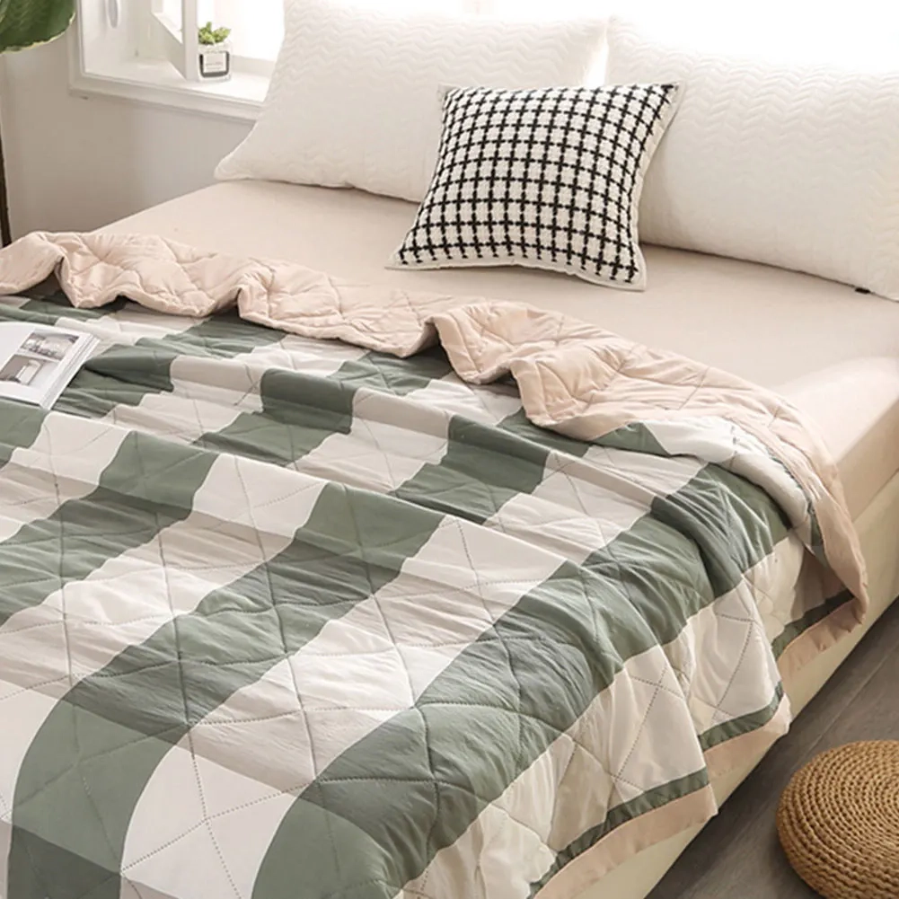 Plaid Cooling Summer Blanket - Image 4