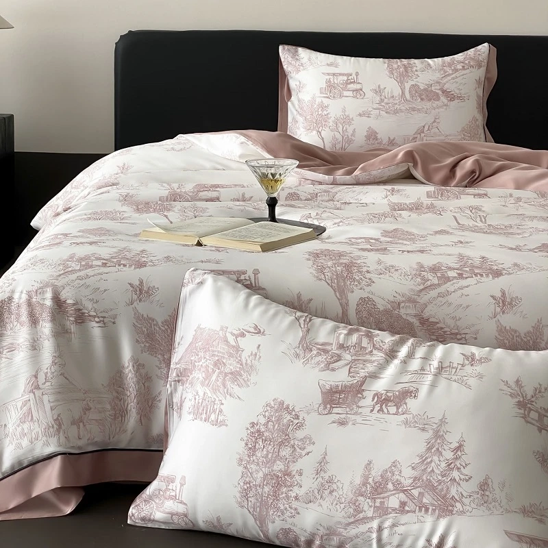 Printed Lyocell Bamboo Sheet Set - Image 8