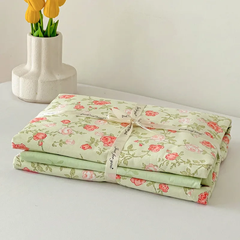 Botanical Cotton Duvet Cover Sheet Set - Image 5