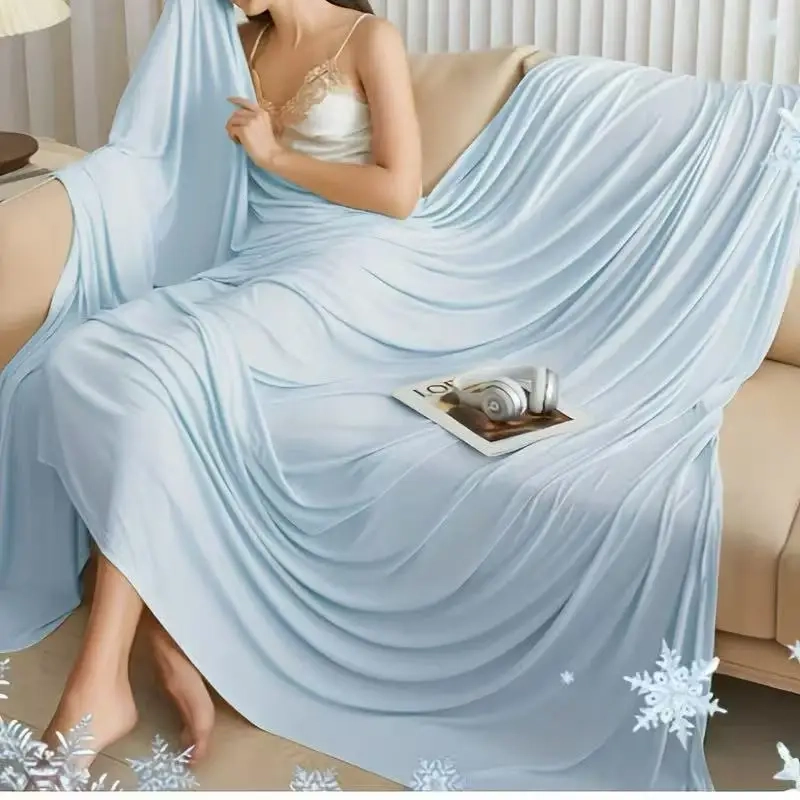 Ice Silk Summer Throw Blanket