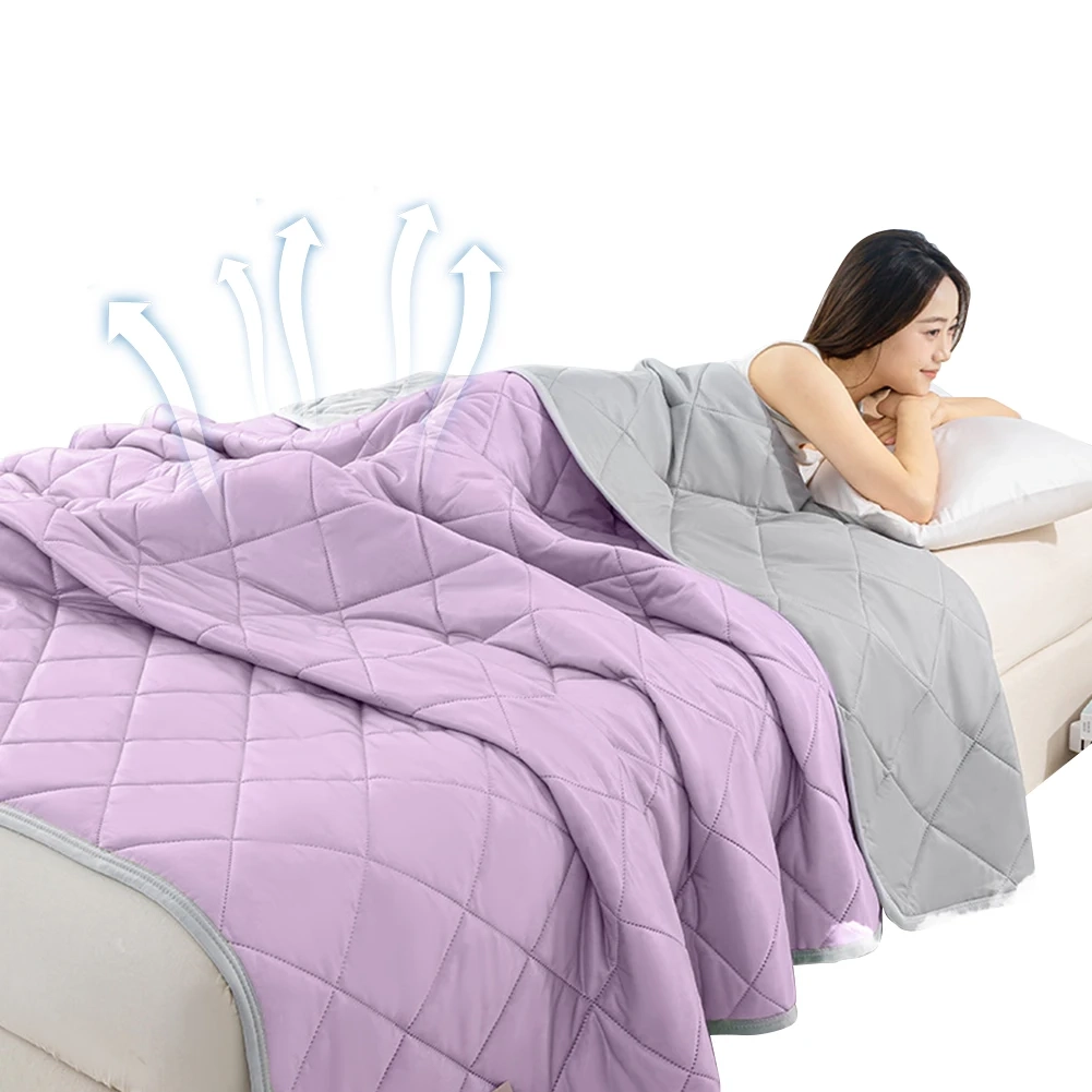 Purple Cool-Touch Summer Quilt - Image 7