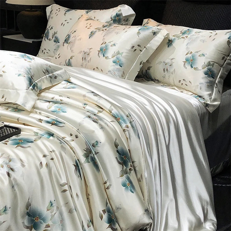 Floral Silk Blend Sheet Set