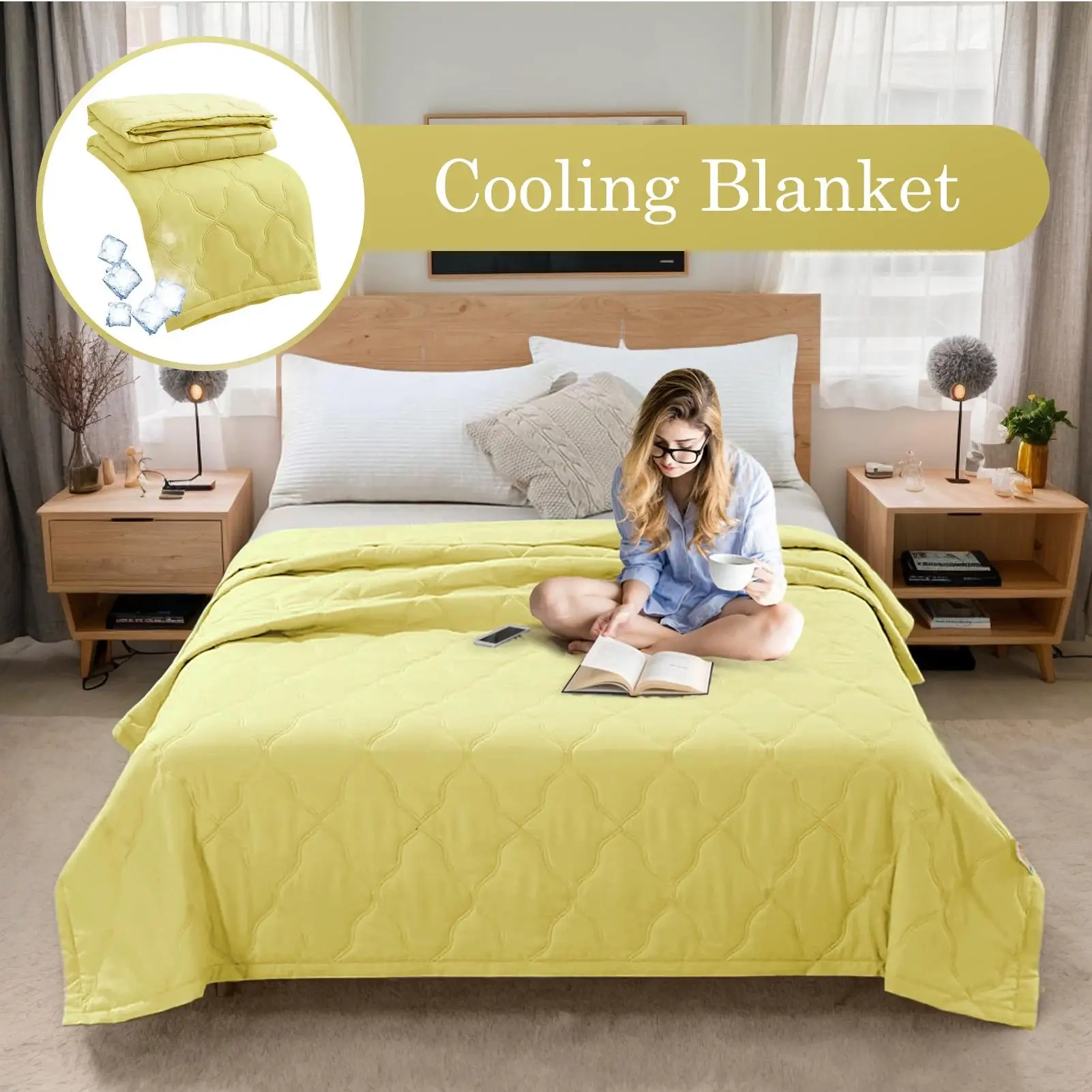 Printed Cool-Touch Summer Blanket - Image 2