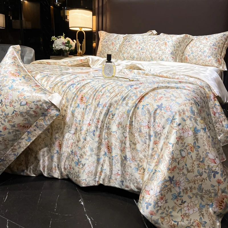 Floral Silk Blend Sheet Set - Image 15