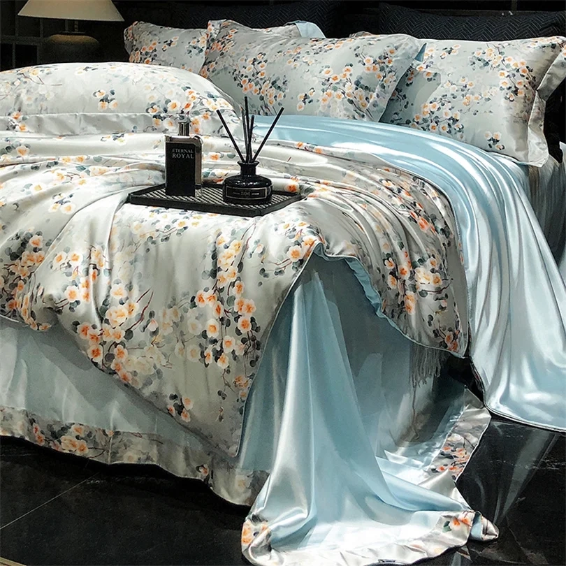 Floral Silk Blend Sheet Set - Image 23