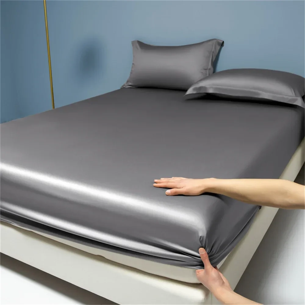 Solid Cotton Duvet Cover Sheet Set - Image 5