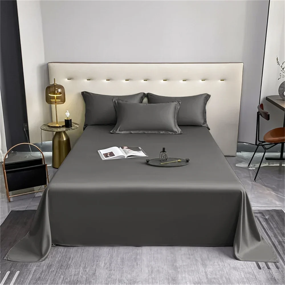 Solid Cotton Duvet Cover Sheet Set - Image 6