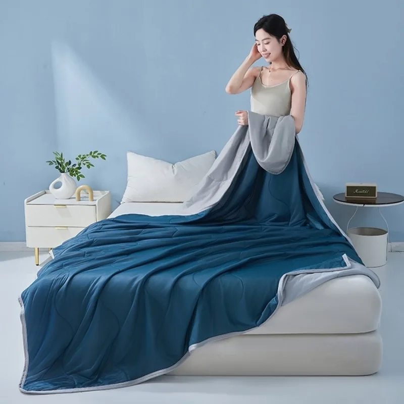 Wave Grid Cool Summer Quilt