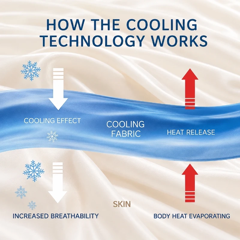 Lightweight White Cooling Blanket - Image 3