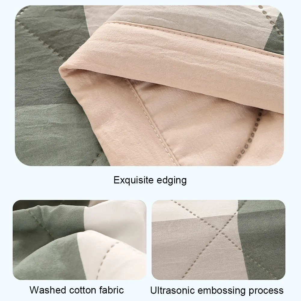 Plaid Cooling Summer Blanket - Image 5