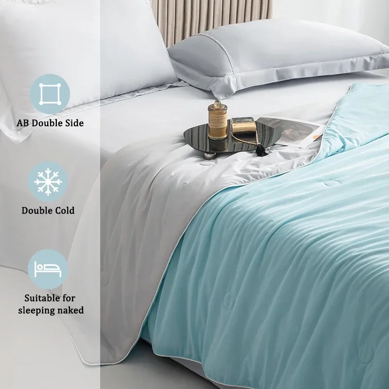 Solid Cool-Touch Summer Comforter - Image 3
