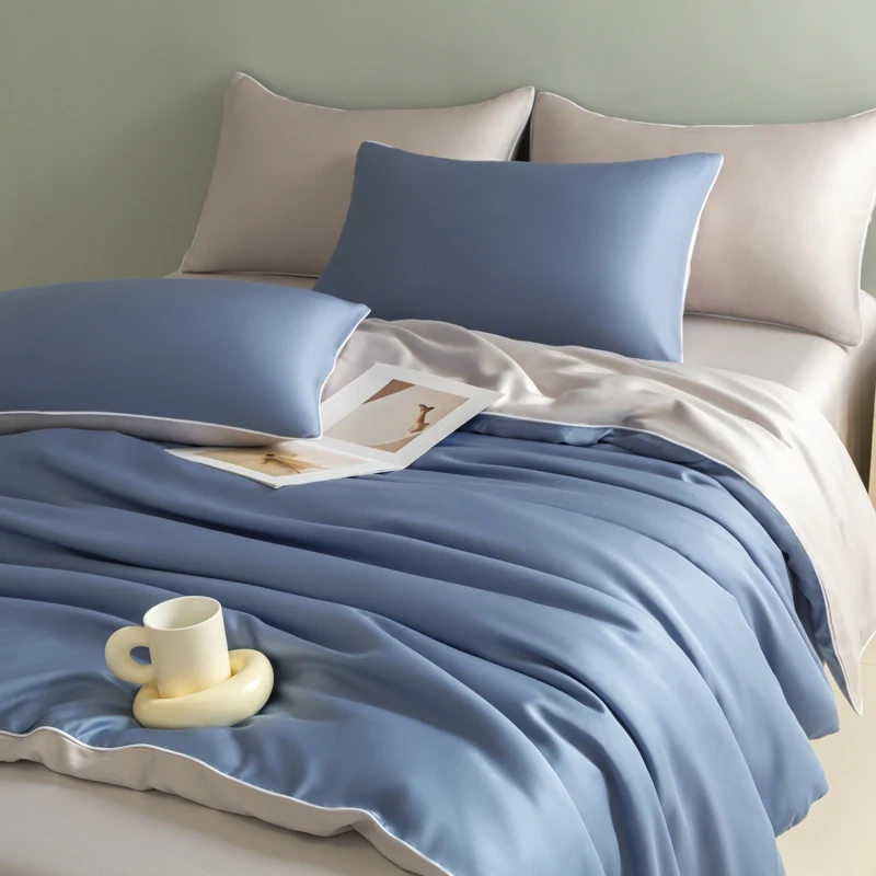 Washed Ice Silk Sheet Set - Image 10