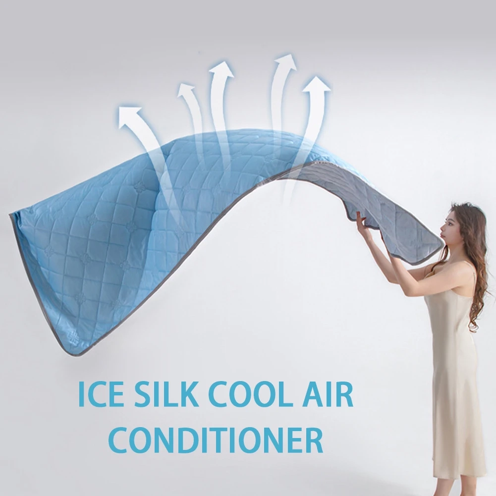 Plaid Ice Silk Cooling Blanket - Image 5