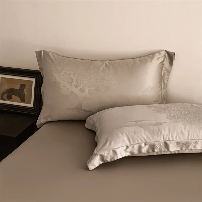 Jacquard Lyocell Duvet Cover Sheet Set - Image 6