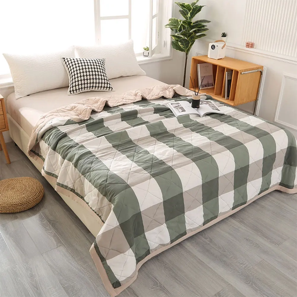Plaid Cooling Summer Blanket - Image 3