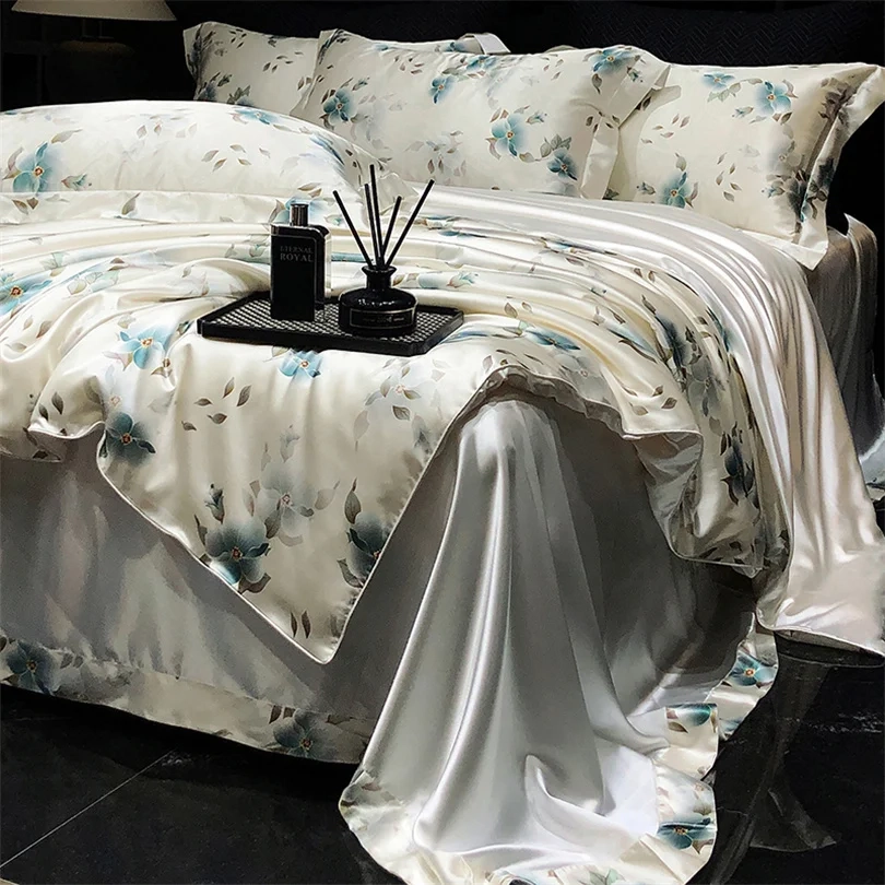Floral Silk Blend Sheet Set - Image 22