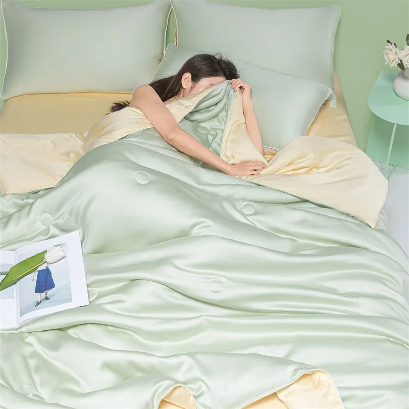 Washed Ice Silk Summer Comforter - Image 4