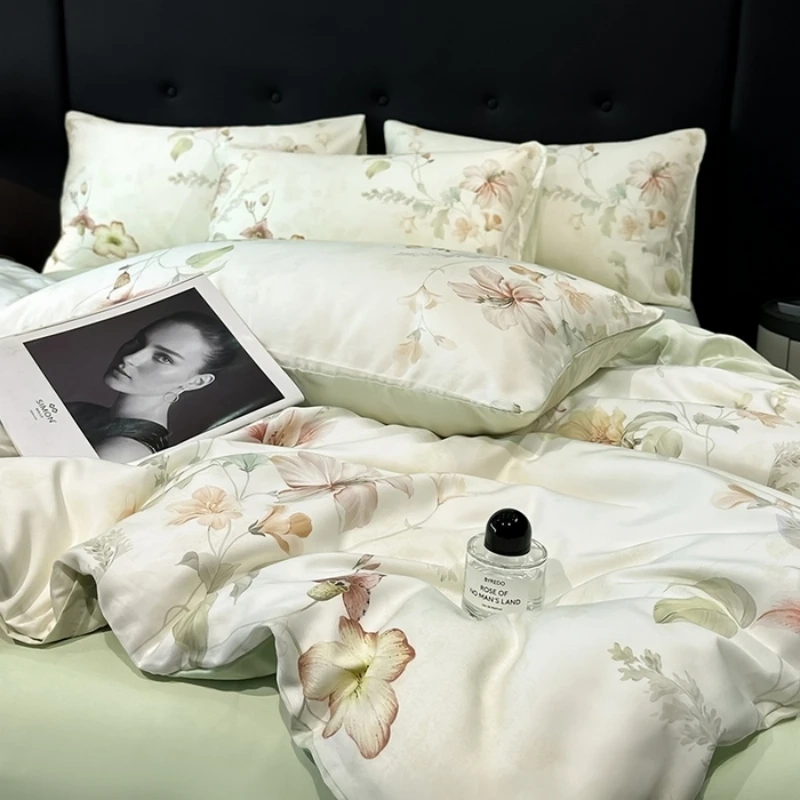 Vintage Bamboo Floral Sheet Set - Image 6