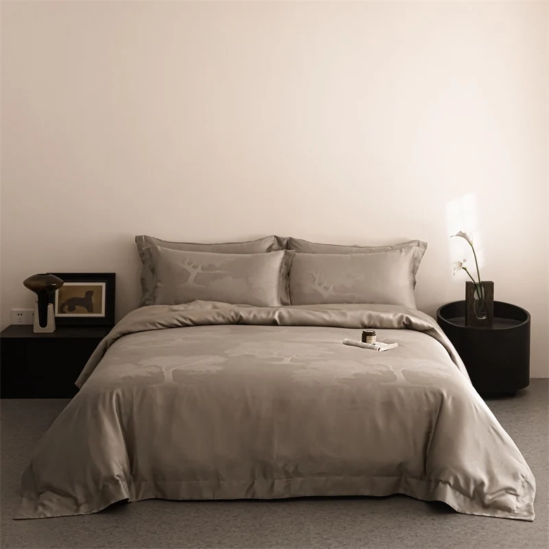 Jacquard Lyocell Duvet Cover Sheet Set - Image 3