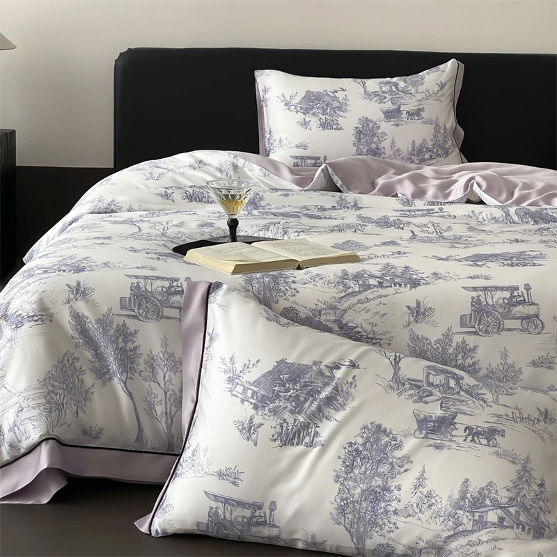 Printed Lyocell Bamboo Sheet Set - Image 9