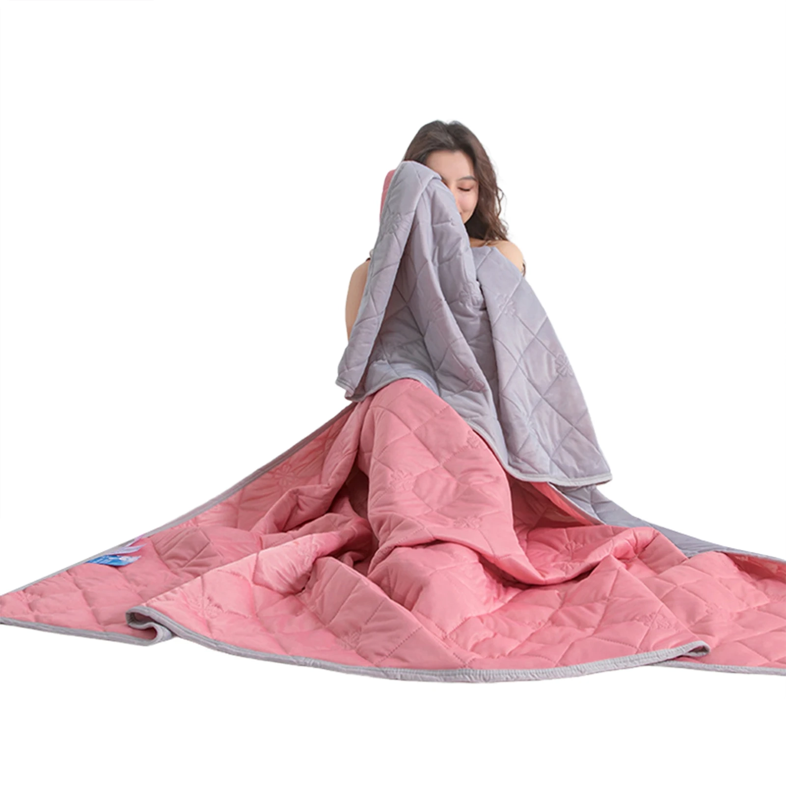 Plaid Ice Silk Cooling Blanket - Image 14