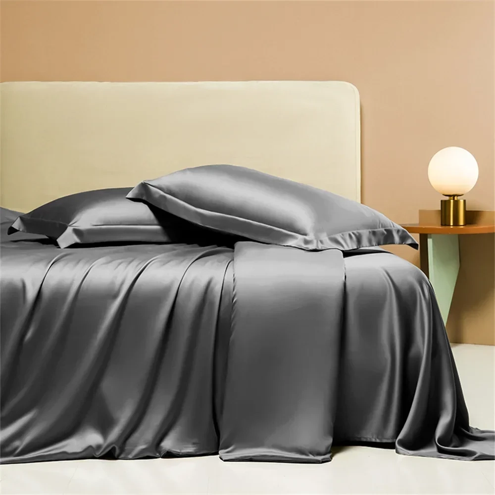 Solid Cotton Duvet Cover Sheet Set