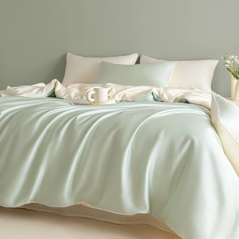 Washed Ice Silk Sheet Set - Image 4