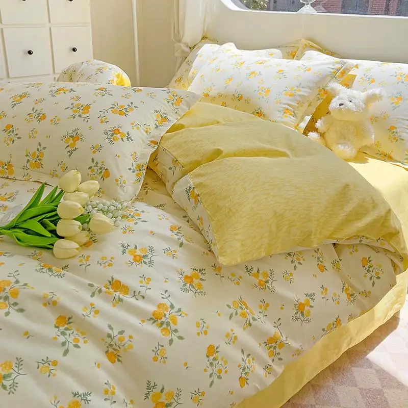 Botanical Cotton Duvet Cover Sheet Set - Image 10