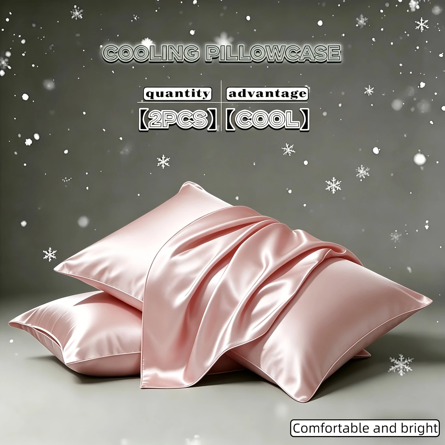 Wine Red Satin Pillowcase Pair - Image 11