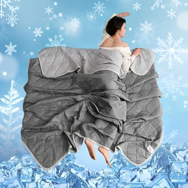 Quilted Cooling Summer Blanket