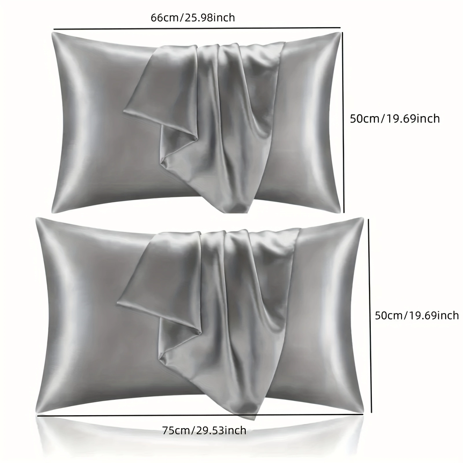 Zipper Satin Cooling Pillowcase - Image 5