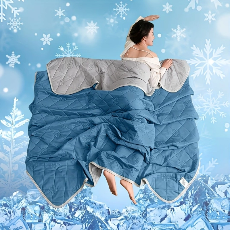 Quilted Cooling Summer Blanket - Image 2